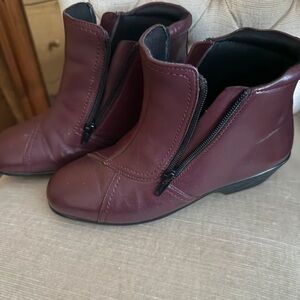 Chic Burgundy Ankle Boots